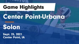 Center Point-Urbana  vs Solon  Game Highlights - Sept. 25, 2021