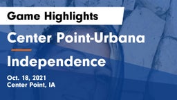 Center Point-Urbana  vs Independence  Game Highlights - Oct. 18, 2021