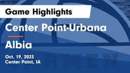 Center Point-Urbana  vs Albia  Game Highlights - Oct. 19, 2023