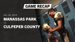 Recap: Manassas Park vs. Culpeper County  2015