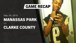 Recap: Manassas Park vs. Clarke County  2015