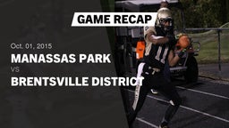 Recap: Manassas Park vs. Brentsville District 2015