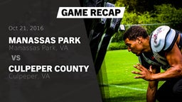 Recap: Manassas Park vs. Culpeper County  2016