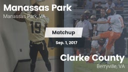 Matchup: Manassas Park High vs. Clarke County  2017