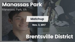 Matchup: Manassas Park High vs. Brentsville District  2017