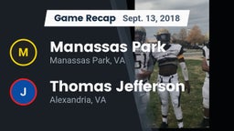 Recap: Manassas Park vs. Thomas Jefferson  2018