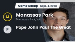 Recap: Manassas Park vs. Pope John Paul The Great 2018