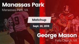 Matchup: Manassas Park High vs. George Mason  2019