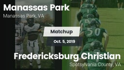 Matchup: Manassas Park High vs. Fredericksburg Christian  2019
