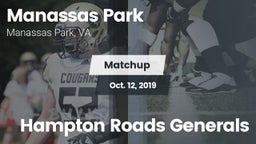 Matchup: Manassas Park High vs. Hampton Roads Generals 2019