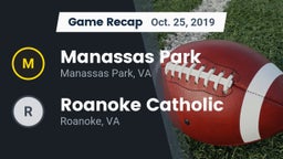 Recap: Manassas Park  vs. Roanoke Catholic  2019