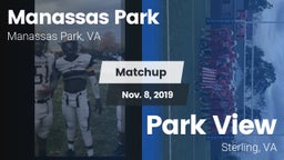 Matchup: Manassas Park High vs. Park View  2019