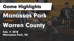 Manassas Park vs Warren County Game Highlights - Feb. 9, 2018