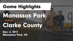 Manassas Park vs Clarke County  Game Highlights - Dec. 6, 2017