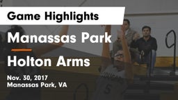 Manassas Park vs Holton Arms Game Highlights - Nov. 30, 2017