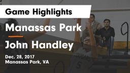 Manassas Park vs John Handley  Game Highlights - Dec. 28, 2017