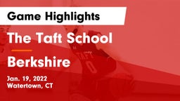 The Taft School vs Berkshire  Game Highlights - Jan. 19, 2022