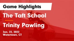 The Taft School vs Trinity Pawling Game Highlights - Jan. 22, 2022