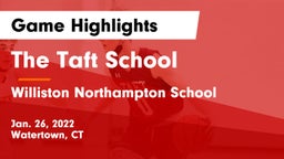The Taft School vs Williston Northampton School Game Highlights - Jan. 26, 2022