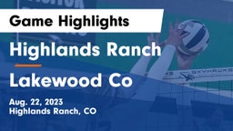 Highlands Ranch  vs Lakewood Co Game Highlights - Aug. 22, 2023