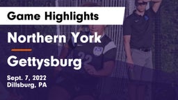 Northern York  vs Gettysburg  Game Highlights - Sept. 7, 2022