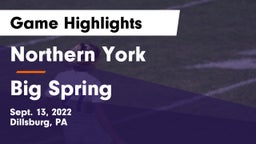 Northern York  vs Big Spring  Game Highlights - Sept. 13, 2022