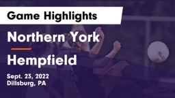 Northern York  vs Hempfield  Game Highlights - Sept. 23, 2022