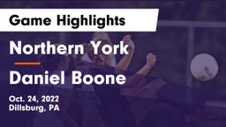 Northern York  vs Daniel Boone  Game Highlights - Oct. 24, 2022