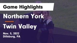 Northern York  vs Twin Valley  Game Highlights - Nov. 5, 2022