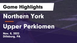 Northern York  vs Upper Perkiomen  Game Highlights - Nov. 8, 2022