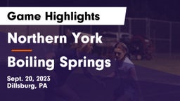 Northern York  vs Boiling Springs  Game Highlights - Sept. 20, 2023