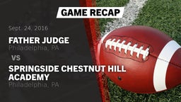 Recap: Father Judge  vs. Springside Chestnut Hill Academy  2016
