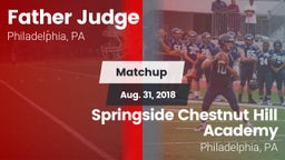 Matchup: Father Judge High vs. Springside Chestnut Hill Academy  2018