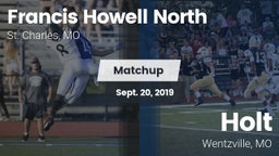 Matchup: Howell North High vs. Holt  2019