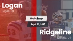 Matchup: Logan  vs. Ridgeline  2018