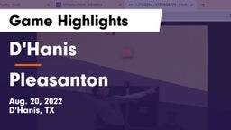 D'Hanis  vs Pleasanton  Game Highlights - Aug. 20, 2022