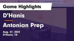 D'Hanis  vs Antonian Prep  Game Highlights - Aug. 27, 2022