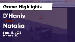 D'Hanis  vs Natalia  Game Highlights - Sept. 13, 2022