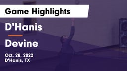 D'Hanis  vs Devine  Game Highlights - Oct. 28, 2022
