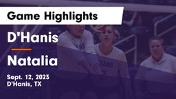 D'Hanis  vs Natalia  Game Highlights - Sept. 12, 2023