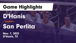 D'Hanis  vs San Perlita  Game Highlights - Nov. 7, 2023