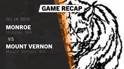 Recap: Monroe  vs. Mount Vernon  2016