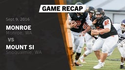 Recap: Monroe  vs. Mount Si  2016