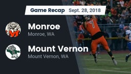 Recap: Monroe  vs. Mount Vernon  2018