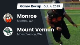 Recap: Monroe  vs. Mount Vernon  2019