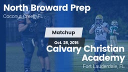 Matchup: North Broward Prep vs. Calvary Christian Academy 2016