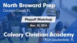 Matchup: North Broward Prep vs. Calvary Christian Academy 2016