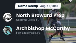 Recap: North Broward Prep  vs. Archbishop McCarthy  2018