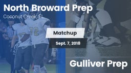 Matchup: North Broward Prep vs. Gulliver Prep  2018