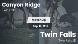 Matchup: Canyon Ridge High vs. Twin Falls 2016